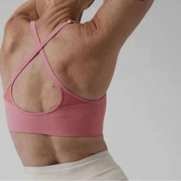 Athleta | Empower II Daily A-C Sports Bra Front Zip Pink | L NWOT - Picture 6 of 6